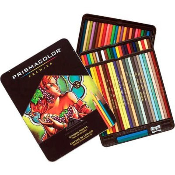 Sanford Prismacolor Prisma Colored Pencil, Assorted Lead, 72/Set 3599TN
